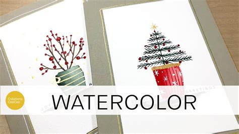 Easy Watercolour Christmas Cards Christmas Carol