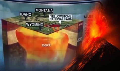 Yellowstone Supervolcano Eruption Map