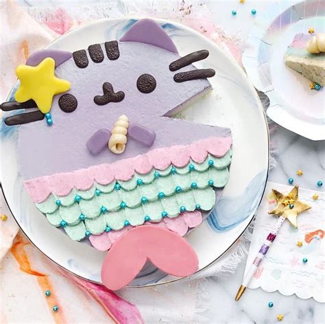 Pusheen Birthday Cake Idea And This Would Be Perfect For Mermay