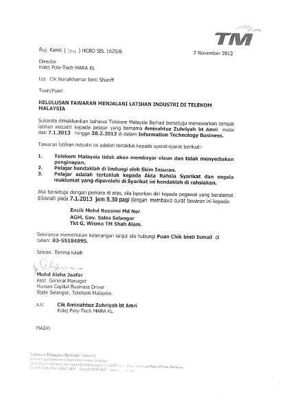 The basic cover letter templates and samples provided above are enough to write a stunning cover letter for different categories of internship program instantly. Cover Letter For Internship Malaysia - Letter