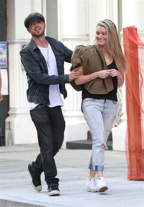 Aaron Paul And Lauren Parsekian In Nyc August 2016 Popsugar Celebrity