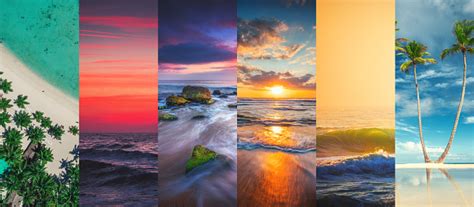 Collage Of Summer Sea And Beach Images Nature And Travel ...