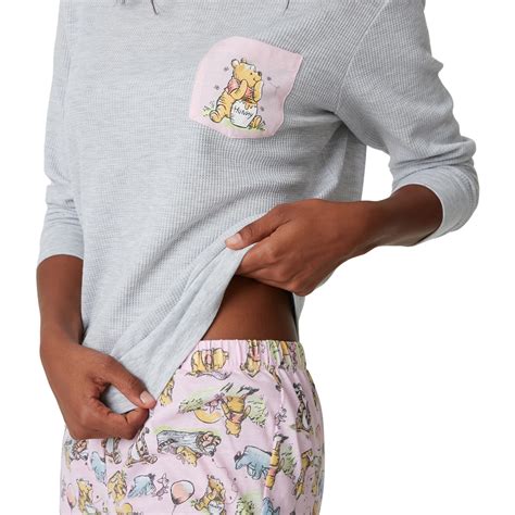 Disney Women S Winnie The Pooh Pyjama Set Grey Size Big W