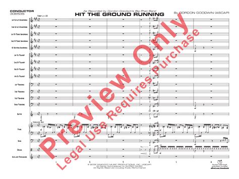Hit The Ground Running By Gordon Goodwin Jw Pepper Sheet Music