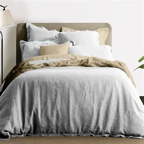 Achat Housse de couette 240x220 cm Lin Blanc pas cher