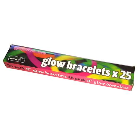 25 Glow Sticks Uv Light Sticks Glow In The Dark Glowhouse Premium