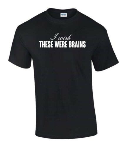 i wish these were brains big boobs t shirt funny rude lady s t shirt t0036 ebay