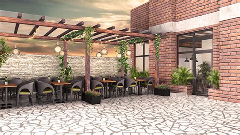 Kepong is a town in northern kuala lumpur, malaysia. outdoor cafe area on Wacom Gallery