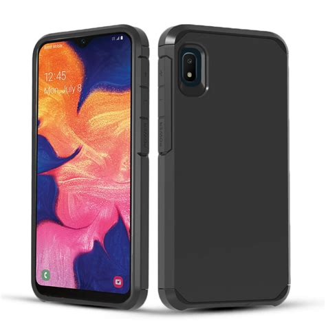 Townshop Galaxy A10e Case Dual Layer Shockproof Hybrid Case For
