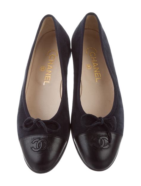 Chanel Suede Ballet Flats Shoes Cha194496 The Realreal