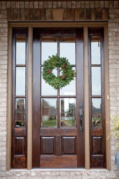 Mounted installation hang a door mirror in a classroom. 27 Chic Dark Front Doors To Try For Your Entry - Shelterness