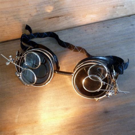 Steampunk Goggles Glasses Time Travel Crazy Scientists Etsy