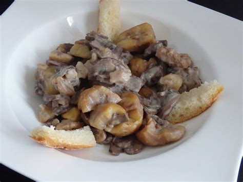 Poêlée de châtaignes et champignons Le blog de Michelle