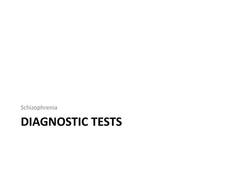 Ppt Diagnostic Tests Powerpoint Presentation Free Download Id2368598