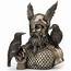 Odin With Ravens Norse God Bust  Asatru Altar Statue