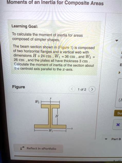 Solved Moments Of An Inertia For Composite Areas Learning Goal To