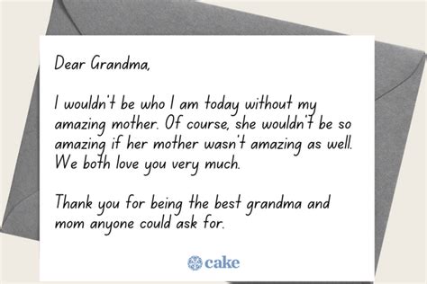 How To Write A Heartfelt Letter To Grandma With Examples Cake Blog
