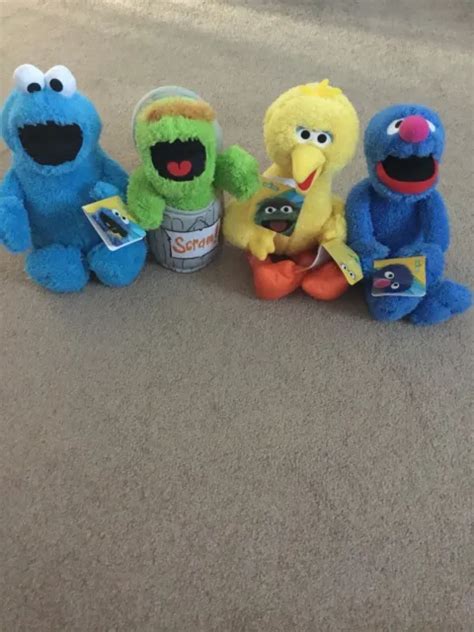 Sesame Street Plush Lot Oscar Big Bird Cookie Monster And Grover 2023 32 00 Picclick