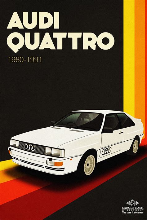 Audi Quattro Classic Car Art Poster My Hot Posters