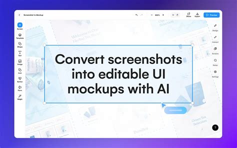Screenshot To Editable Design Screenshot Editor Uizard