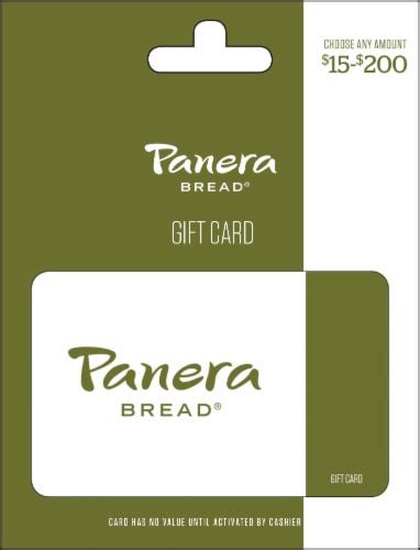 Panera Bread 15 200 Gift Card Activate And Add Value After Pickup