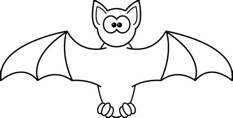 Clipart bat coloring page, Clipart bat coloring page Transparent FREE