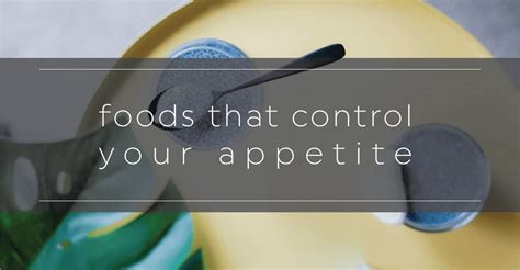 Foods That Help Control Your Appetite 20 Fit