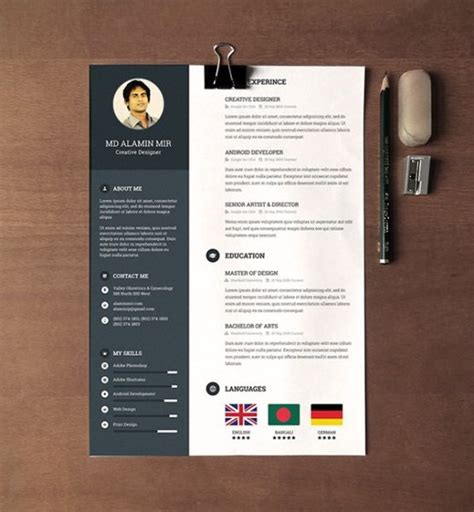 An effortless experience for you, the job seeker (commercial use is not. Creative Resume Templates Free Download For Microsoft Word ...