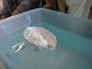 Helped with making a bowl out of tin foil. Scientific Method Procedure - Hiccup's Science Workshop - SoD