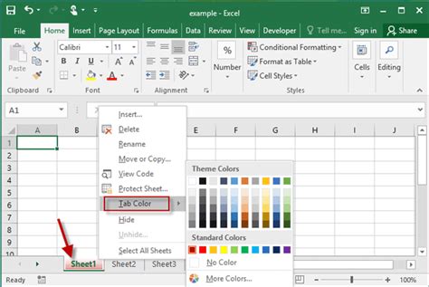How To Change Color Of One Or Multiple Sheet Tabs In Excel 2016 Isumsoft