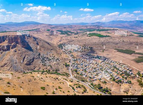 Aerial View Of Hamam Village From Mount Arbel In Israel Stock Photo Alamy