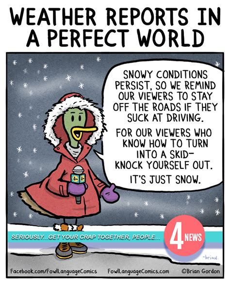 Fowl Language By Brian Gordon For January 09 2020 Cold Weather Funny Fowl