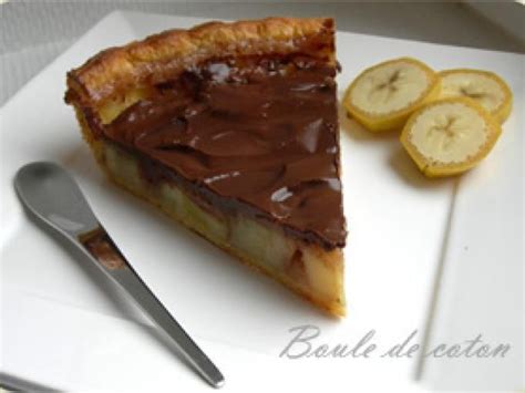 Tarte banane chocolat Recette Ptitchef Recette