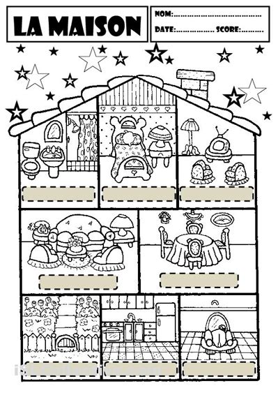 La Maison  Apprendre l'anglais, Maison maternelle, Fle