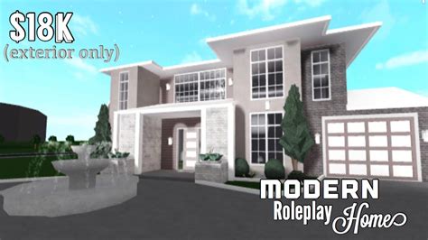 BLOXBURG| Modern Roleplay Home (part1- exterior) | 18k 