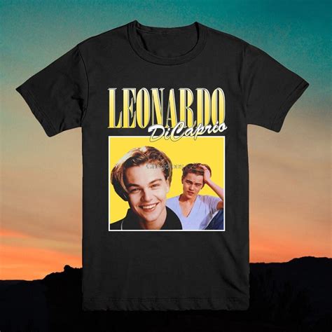 leonardo dicaprio vintage actor t shirt 90 s inspired homage style throwback tee aliexpress