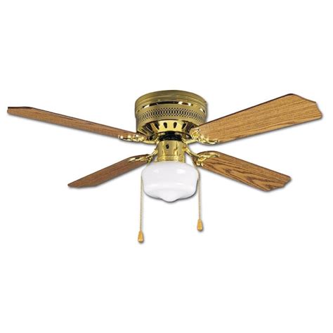 Litex Celeste 42 In Brass Led Indoor Flush Mount Ceiling Fan With Light