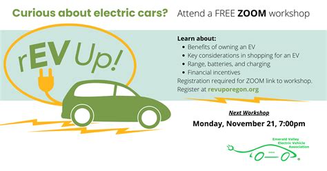 Rev Up An Introduction To Electric Vehicles Lane Regional Air
