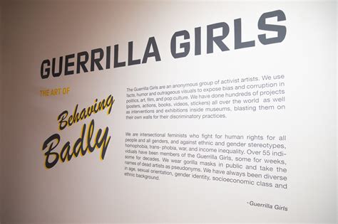 Guerrilla Girls Art Of Behaving Badly