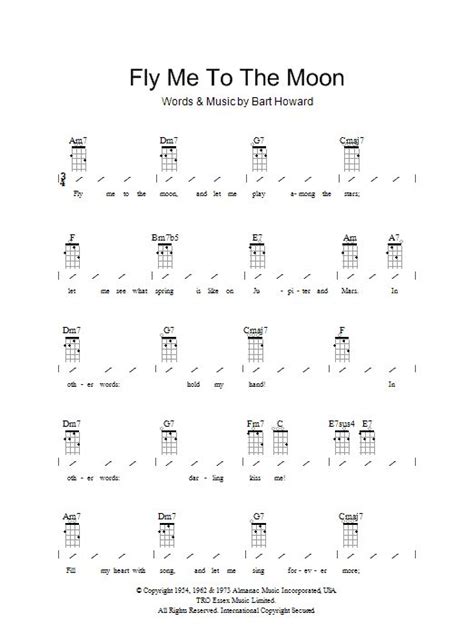 Fly Me To The Moon In Other Words Sheet Music Frank Sinatra
