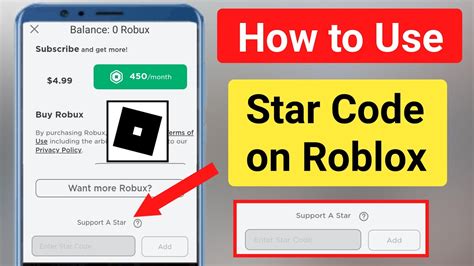 How To Use Star Code In Roblox 2022enter Star Code On Roblox Mobile