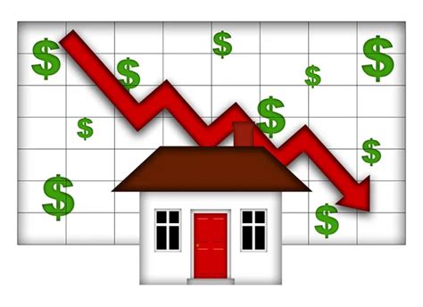 Real Estate Home Values Going Down Graph Stock Photo By ©davidgn 4381172