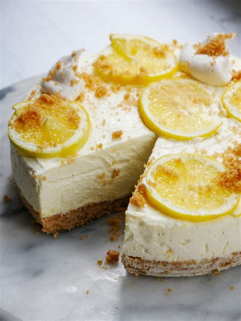 No Bake Lemon Ricotta Cheesecake Recipe In 2021 Lemon Cheesecake