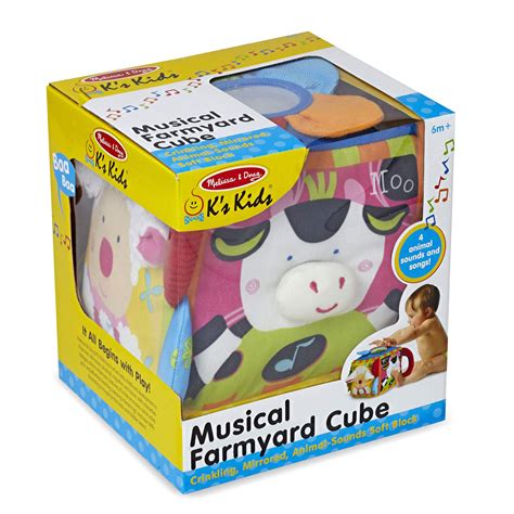 Melissa And Doug Ks Kids Musical Farmyard Cube Educational Baby Toy