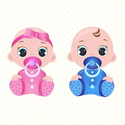 Two Cute Twin Babies Baby Girl Clipart Baby Babysachen Jungs Kinder