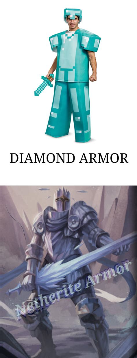 Diamond Vs Netherite Minecraftmemes