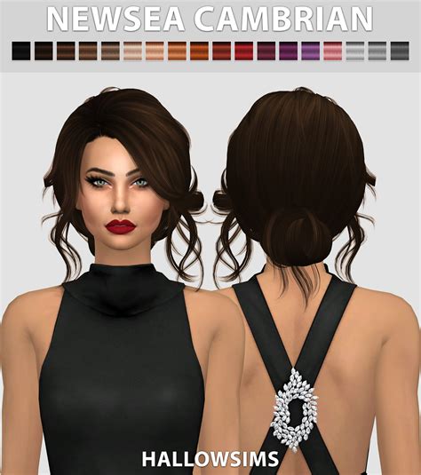 Newsea Cambrian Hallow Sims Sims Hair Sims 4 Womens Hairstyles
