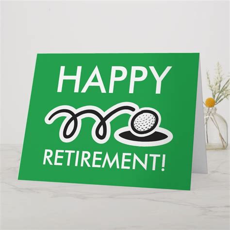 Big Oversized Retirement Card For Golf Enthusiasts Zazzle