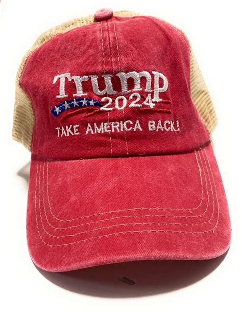 Trump 2024 Hat Take America Back Embroidered Donald Trump Hat Cap Mesh Back Ebay