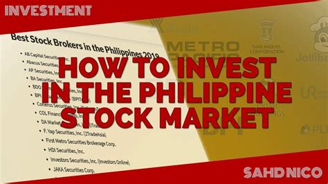 Here are the basics on how to invest in the stock market in the philippines for beginners. How to Invest in the Philippine Stock Market (Tagalog ...